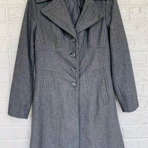 Grey long dress coat, Nine West